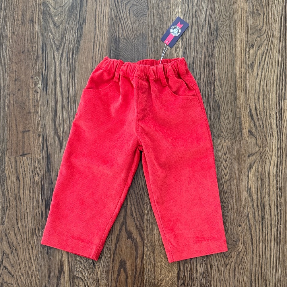Nantucket Kids Red Corduroy Pants New With Tags